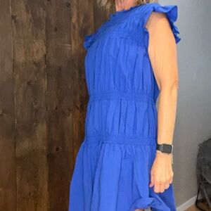 VOY Blue Ruched by Dress
